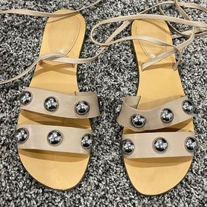 Marc Fischer ankle tie sandals 8.5